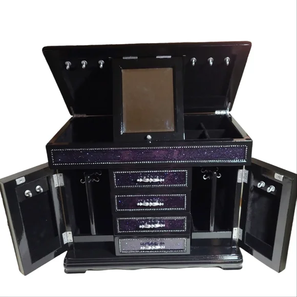 Extra Large Refinishef Jewelry Box - Picture 1 of 10